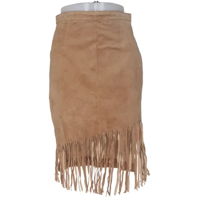 Läderkjol (Brun) från Linea Tesini Skinn, Polyester