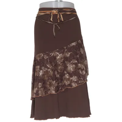 Skirt (Brown, Gold) from 10 Feet Elastane, Polyamide