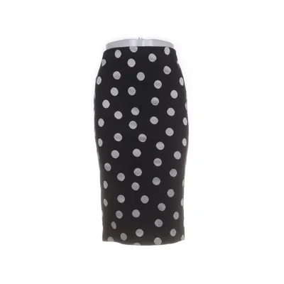 Pencil skirt (Black, White) from Zara Collection Acrylic, Cotton, Elastane, Polyester