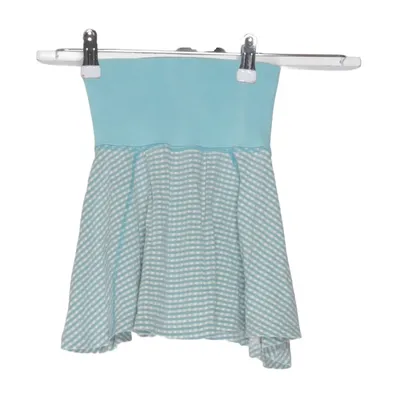 Skirt (Blue, White) from Plastisock Cotton, Elastane
