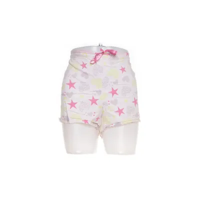 Shorts (White, Multicolored) from Queentex Cotton, Elastane