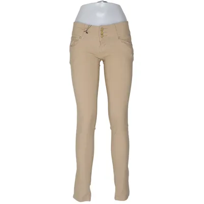 Broek (Beige) van By Sasha Katoen, Elastaan