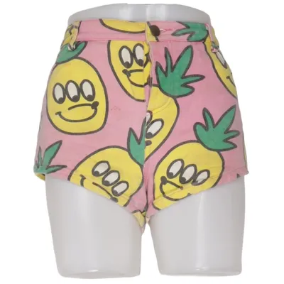 Jeansshorts (Pink, Gul, Grøn) fra Lazy Oaf Bomuld