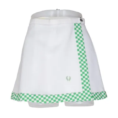 Golfnederdel (Hvid, Grøn) fra Fred Perry
