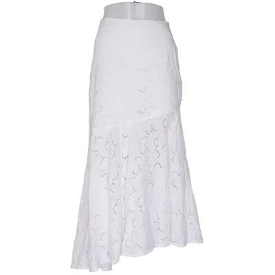 Långkjol (Vit) från Lindex Bomull, Polyester