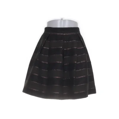 Skirt (Black, Multicolored) from Hallhuber Donna Cotton, Metallic fiber, Polyester