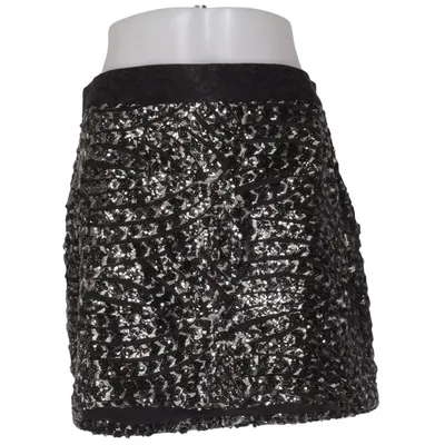 Kjol (Svart, Silverfärgad) från Zara Basic Collection Polyester
