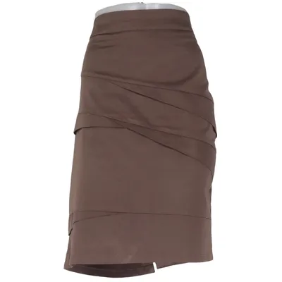 Skirt (Brown) from Emilia Elastane, Polyester