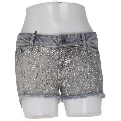 Denim shorts (Blauw) van Hot Kiss Katoen, Elastaan, Polyester