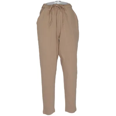 Broek (Beige) van Zizzi Elastaan, Polyester, Viscose