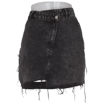 Jeansnederdel (Grå) fra Urban Revivo Bomuld, Elastan, Polyester
