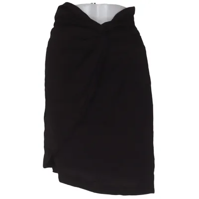 Jupe portefeuille (Noir) de Laurella Viscose