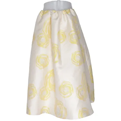 Skirt (White, Yellow, Silver) from Ganni Polyamide, Polyester