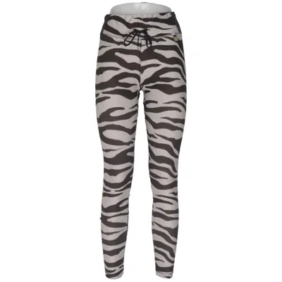 Træningsleggings (Sort, Beige) fra Power Woman Elastan, Polyester