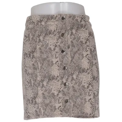 Jupe (Gris, Beige) de Aygill's Élasthane, Polyester