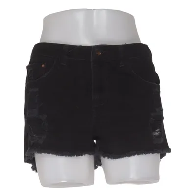 Short en jean (Noir) de Never Denim Coton