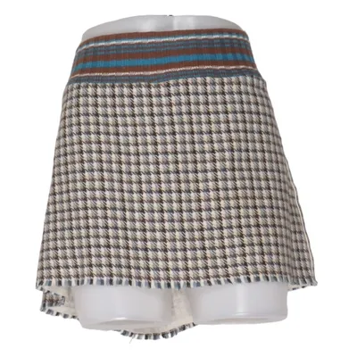 Skirt (Brown, Blue, Beige) from Watcher Acetate, Acrylic, Cotton