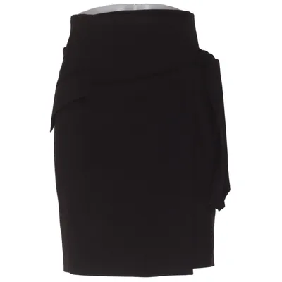 Jupe portefeuille (Noir) de SNOB Élasthane, Polyester, Viscose