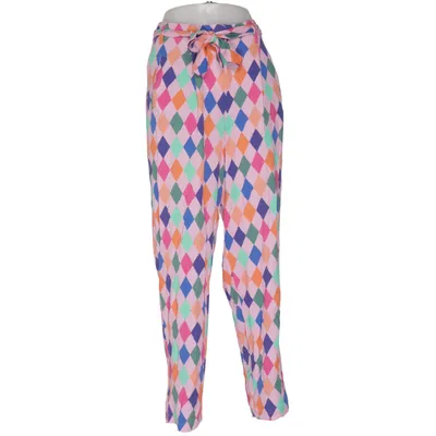 Pants (Pink, Multicolored) from HUNKØN Viscose