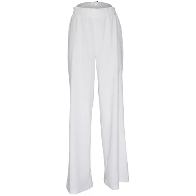 Pantalon patte d'éléphant (Blanc) de FB Sister Élasthane, Polyester