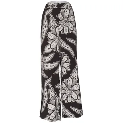 Palazzo pants (Black, White) from ZAND Amsterdam Polyamide, Viscose