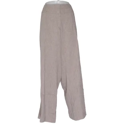 Pants (Beige) from Ulla Popken Elastane, Linen, Polyester, Viscose