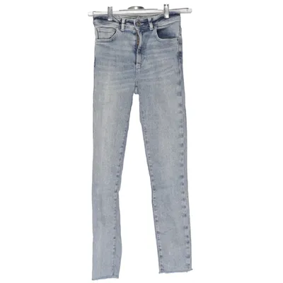 Jeans (Blue) from Never Denim Cotton, Elastane, Polyester