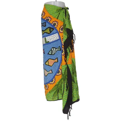 Sarong (Groen, Meerkleurig) van Besakih Viscose