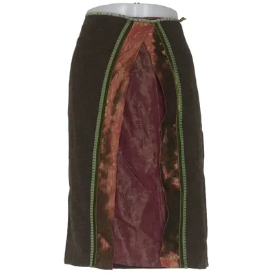 Rok (Bruin, Lila, Meerkleurig) van Eva de Eva Elastaan, Polyamide, Wol