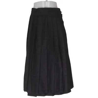 Nederdel (Pleated Medi Skirt) fra Remain Polyamid, Uld