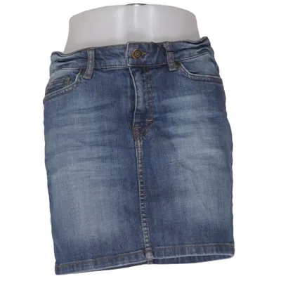 Jeansnederdel (Blå) fra L.O.G.G by H&M Bomuld, Elastan