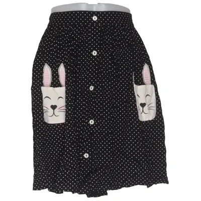 Rock (Schwarz, Weiß) von Hell Bunny Viskose