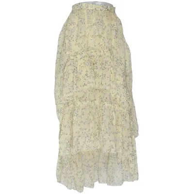 Jupe longue (Jaune, Multicolore) de Ulla Johnson Soie, Viscose