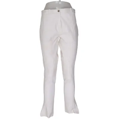 Rijbroek (Wit) van CRW Classic Riding Wear Katoen, Elastaan