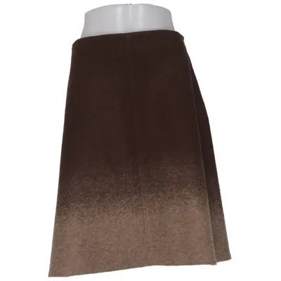 Skirt (Brown, Beige) from Reken Maar Polyester, Wool