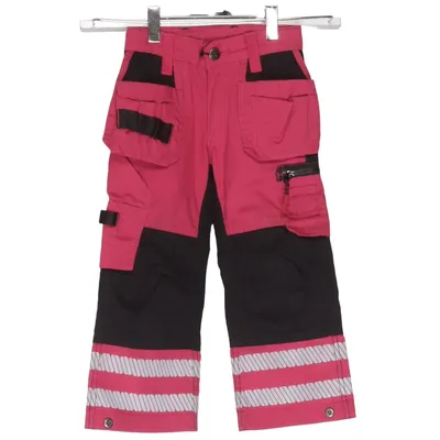 Arbetsbyxor (Röd, Svart, Silverfärgad) från Workwear by Clas Ohlson Bomull, Polyester