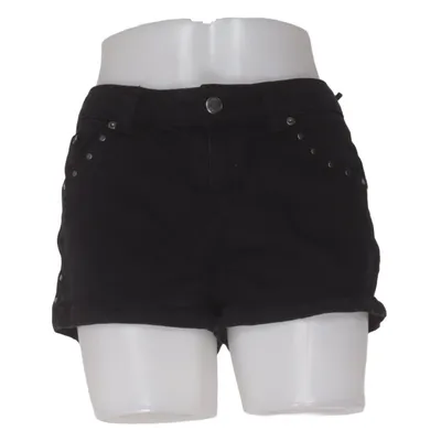 Denim shorts (Black) from Bershka Cotton, Elastane
