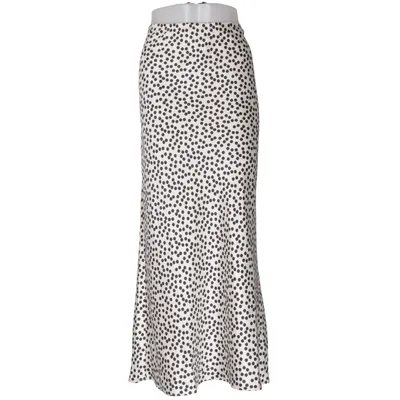 Maxi skirt (Black, White) from New Look Elastane, Polyester