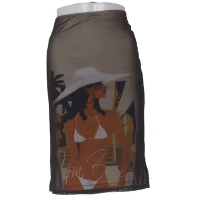 Skirt (Beige, Multicolored) from Custo Barcelona Cotton, Polyester