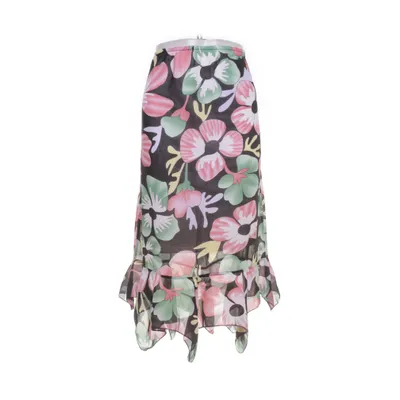 Maxi skirt (Black, Multicolored)