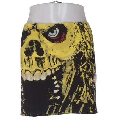 Kjol (Svart, Gul, Flerfärgad) från Gothicana by EMP Bomull, Elastan