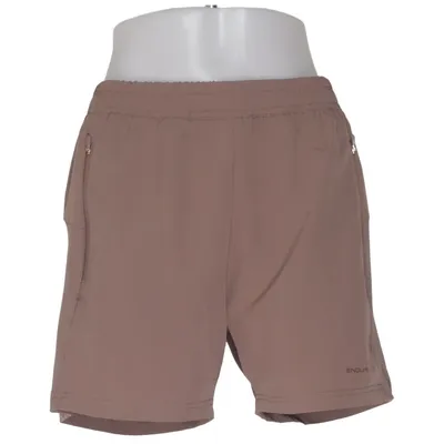 Short de sport (Marron) de Endurance Élasthane, Polyester