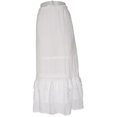 Maxi nederdel (Hvid) fra Dobber Viscose