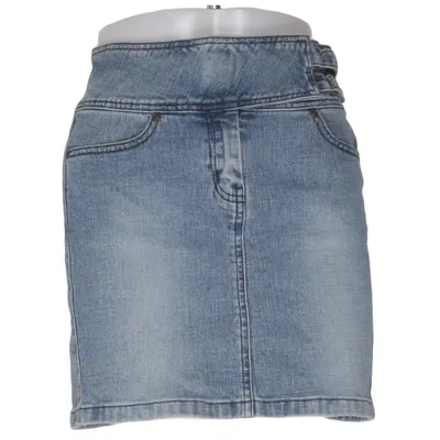 Denim skirt (Blue) from Rampage Cotton, Elastane