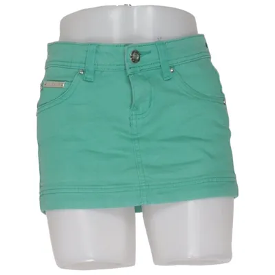 Jeanskjol (Grön) från Jeans Bomull, Elastan
