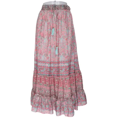 Långkjol (Rosa, Blå, Brun, Flerfärgad) från Bigg Bull Polyester, Silke