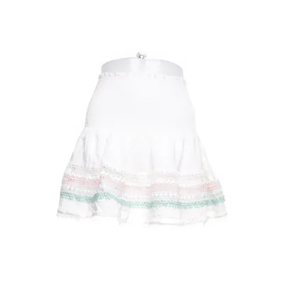 Jupe (Blanc, Multicolore) de Miss June Coton, Viscose