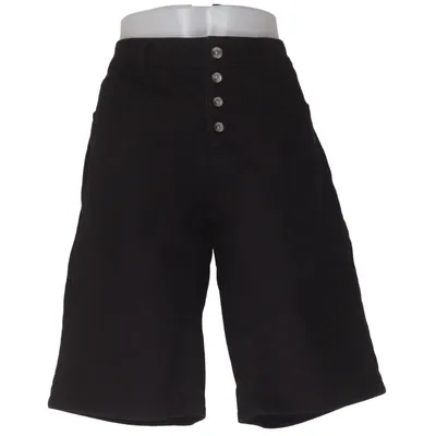 Denim shorts (Zwart) van Cheer Katoen, Elastaan