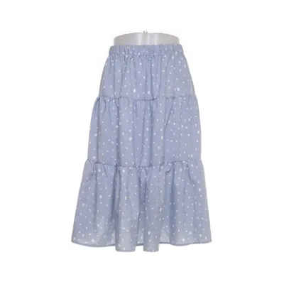 Skirt (Blue, White) from Qed London Elastane, Polyester