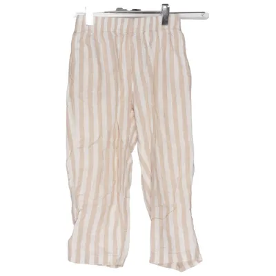 Pantalon (Beige, Blanc) de Arket Coton, Lin